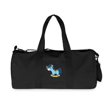Un joli cheval à bascule - Sac de sport en toile recyclée Stanley/Stella - noir - Devant
