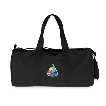 Segelboot - Illustration - Recycelte Canvas-Sporttasche von Stanley/Stella - Schwarz - Vorne