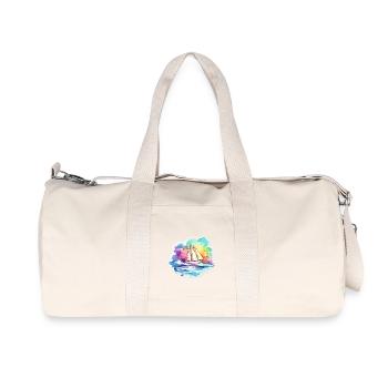 Sailboat - illustration - Recycled Canvas Sports Bag by Stanley/Stella - natural - Front
