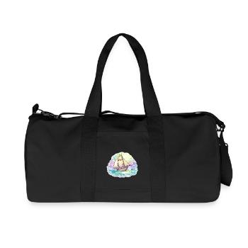 Segelboot - Illustration - Recycelte Canvas-Sporttasche von Stanley/Stella - Schwarz - Vorne