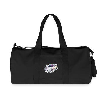 Car - Illustration - Recycled Canvas Sports Bag by Stanley/Stella - black - Front