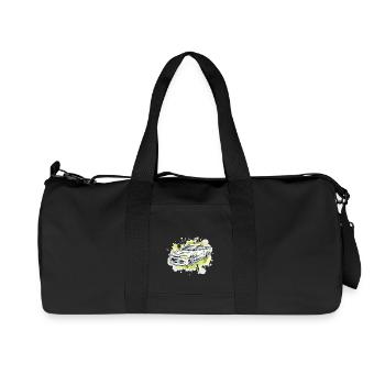 Car - Illustration - Recycled Canvas Sports Bag by Stanley/Stella - black - Front