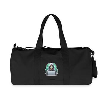 Ethical Hacker - Illustration - Recycelte Canvas-Sporttasche von Stanley/Stella - Schwarz - Vorne