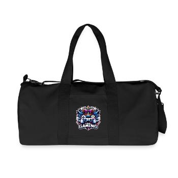 King of Gaming - Controller and Crown Illustration - Recycled Canvas Sports Bag by Stanley/Stella - black - Front