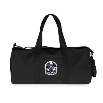 Hacker - Illustration - Recycled Canvas Sports Bag by Stanley/Stella - black - Front