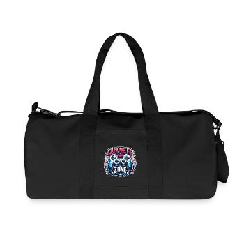 Gamer Zone - Controller Illustration - Recycled Canvas Sports Bag by Stanley/Stella - black - Front