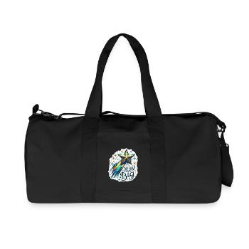 Dream Big - Shooting Star Illustration - Recycled Canvas Sports Bag by Stanley/Stella - black - Front