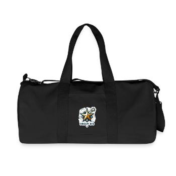 Dream Big - Shooting Star Illustration - Recycled Canvas Sports Bag by Stanley/Stella - black - Front