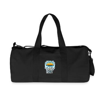 Stay Dry - Umbrella Illustration - Recycled Canvas Sports Bag by Stanley/Stella - black - Front