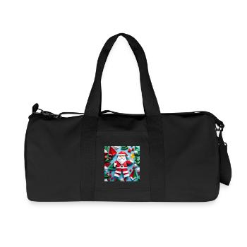 Origami Santa Clause - Recycled Canvas Sports Bag by Stanley/Stella - black - Front