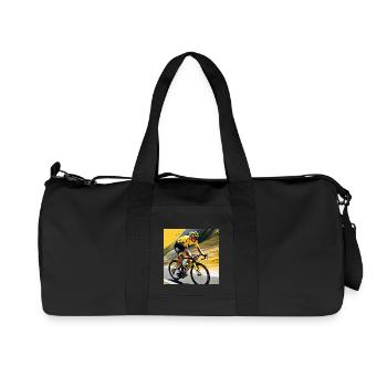 Vivid Velocity: Chasing Yellow - Recycled Canvas Sports Bag by Stanley/Stella - black - Front