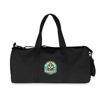 Oh miel - Illustration d’abeilles - Sac de sport en toile recyclée Stanley/Stella - noir - Devant