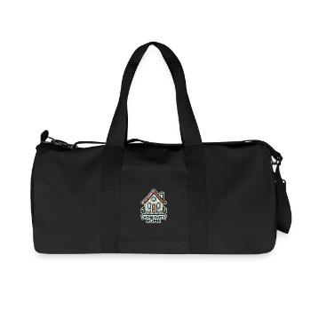 Home Sweet Home - House Illustration - Recycled Canvas Sports Bag by Stanley/Stella - black - Front