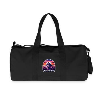 Mountain High - Berg Illustration - Recycled Canvas Sports Bag by Stanley/Stella - black - Front