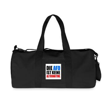 die afd ist keine alternative - Recycelte Canvas-Sporttasche von Stanley/Stella - Schwarz - Vorne
