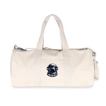 Dream Big - Astronaut Illustration - Recycled Canvas Sports Bag by Stanley/Stella - natural - Front