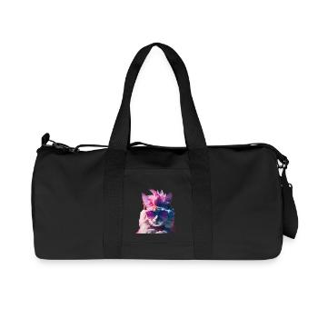 Punk Rock Cat Shirt Iroquois Gift Idea Gift - Recycled Canvas Sports Bag by Stanley/Stella - black - Front