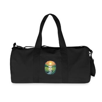 Make the most of every day - Recycled Canvas Sports Bag by Stanley/Stella - black - Front