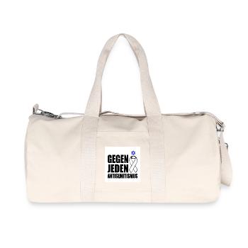 Contre tout antisémitisme - Sac de sport en toile recyclée Stanley/Stella - blanc naturel - Devant