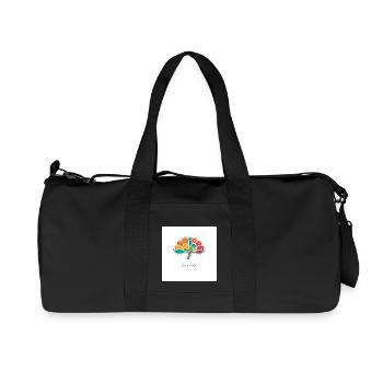 Buntes Gehirn - Recycelte Canvas-Sporttasche von Stanley/Stella - Schwarz - Vorne
