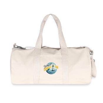 Lighthouse, Be the Light, Inspirational - Recycled Canvas Sports Bag by Stanley/Stella - natural - Front