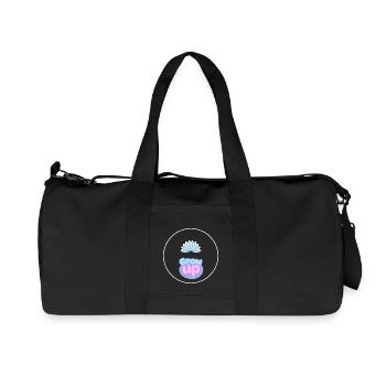 Grow Up Motivational Minimalist Art - Recycled Canvas Sports Bag by Stanley/Stella - black - Front
