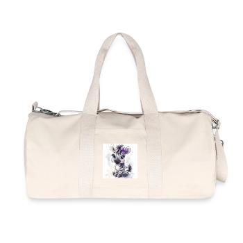 Zèbre mignon pour les filles - Sac de sport en toile recyclée Stanley/Stella - blanc naturel - Devant