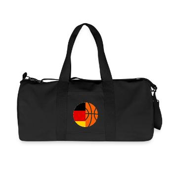 Joueur de basket-ball Drapeau allemand Basketball - Sac de sport en toile recyclée Stanley/Stella - noir - Devant