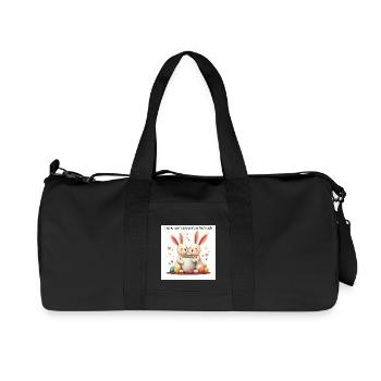 Liebe auf den ersten Blick - Recycelte Canvas-Sporttasche von Stanley/Stella - Schwarz - Vorne