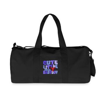 Babyboy - Petit Diable mignon - Sac de sport en toile recyclée Stanley/Stella - noir - Devant