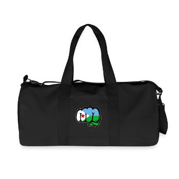 Poing du drapeau de Djibouti - Sac de sport en toile recyclée Stanley/Stella - noir - Devant