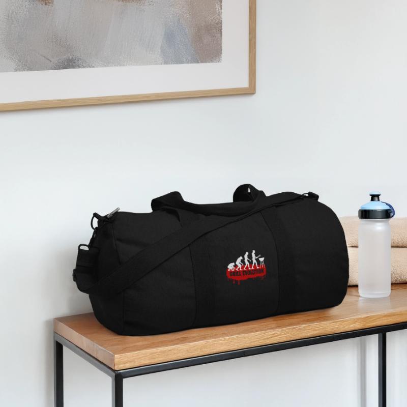 Grill Evolution Funny Grill Master Saying Recycled Canvas Sports Bag by Stanley/Stella