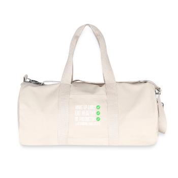 Drôle de résolution du Nouvel An - Sac de sport en toile recyclée Stanley/Stella - blanc naturel - Devant