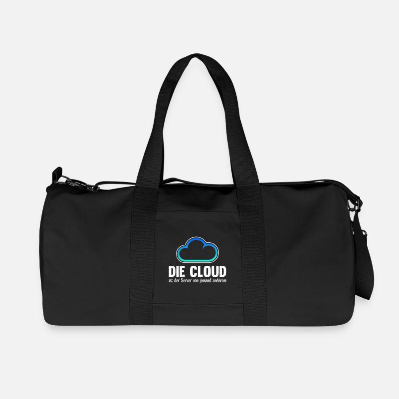 Coder DIE CLOUD IST DER SERVER VON JEMANDE ANDREN - Recycelte Canvas-Sporttasche von Stanley/Stella - Schwarz