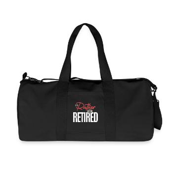 I’d Rather Be Retired Funny Retirement Humor Quote - Recycled Canvas Sports Bag by Stanley/Stella - black - Front