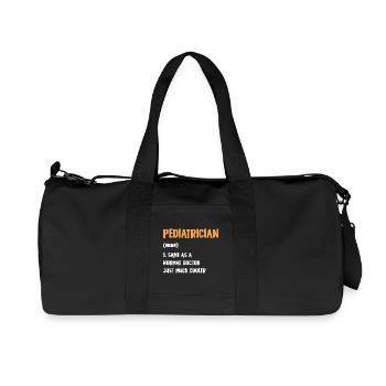 Pediatrician with extra style - Recycled Canvas Sports Bag by Stanley/Stella - black - Front