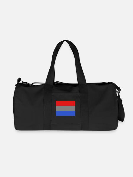 Luxemburger Flagge - Recycelte Canvas-Sporttasche von Stanley/Stella - Schwarz