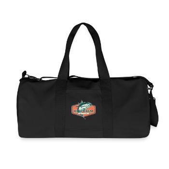 Reste calme et continue de pêcher - Sac de sport en toile recyclée Stanley/Stella - noir - Devant