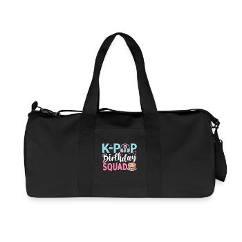 K-Pop Birthday Squad - Recycled Canvas Sports Bag by Stanley/Stella - black - Front