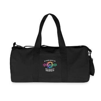 Black Tarantula Heart Line - Recycled Canvas Sports Bag by Stanley/Stella - black - Front