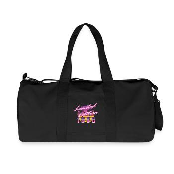 40. Geburtstag Limited Edition 1986 vintage - Recycelte Canvas-Sporttasche von Stanley/Stella - Schwarz - Vorne