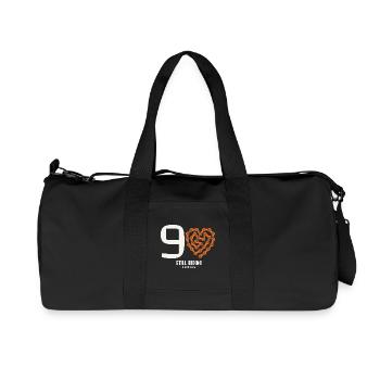 90 Jahre Fahrrad immer noch beim Fahren Geburtstagsgeschenk - Recycelte Canvas-Sporttasche von Stanley/Stella - Schwarz - Vorne