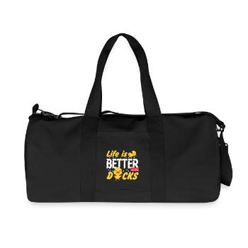 Canard - Sac de sport en toile recyclée Stanley/Stella - noir - Devant