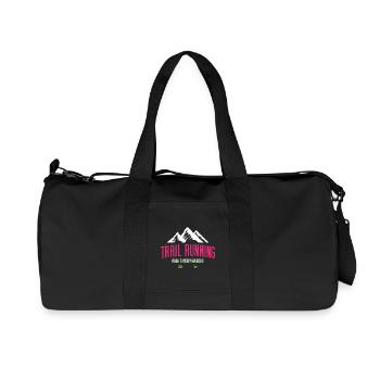 Trail Running – Run Everywhere - Recycled Canvas Sports Bag by Stanley/Stella - black - Front