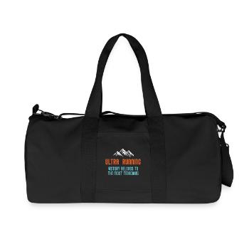 Ultra RunningVictory Belongs to the Most Tenacious - Recycled Canvas Sports Bag by Stanley/Stella - black - Front