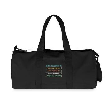 Information Technology Tech Technical Support - Recycled Canvas Sports Bag by Stanley/Stella - black - Front