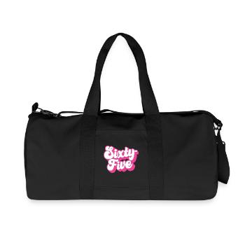 Sixty-five 65th Birthday Women Her 65 Years Old - Recycled Canvas Sports Bag by Stanley/Stella - black - Front