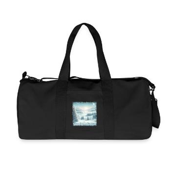 New Year's Day - Peace and Enjoyment in Winterland - Recycled Canvas Sports Bag by Stanley/Stella - black - Front