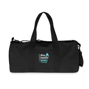 Eishockey Eishockeyspielerin - Recycelte Canvas-Sporttasche von Stanley/Stella - Schwarz - Vorne