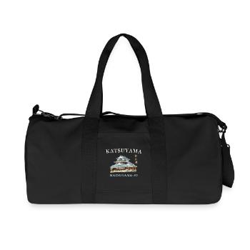 Matsuyama Castle, Katsuyama Mountain, Shikoku, Japan - Recycled Canvas Sports Bag by Stanley/Stella - black - Front